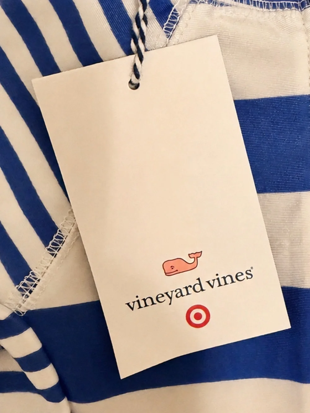 NWT Vineyard Vines x Target Blue & White Striped One-Piece Rash Guard – Size 12M